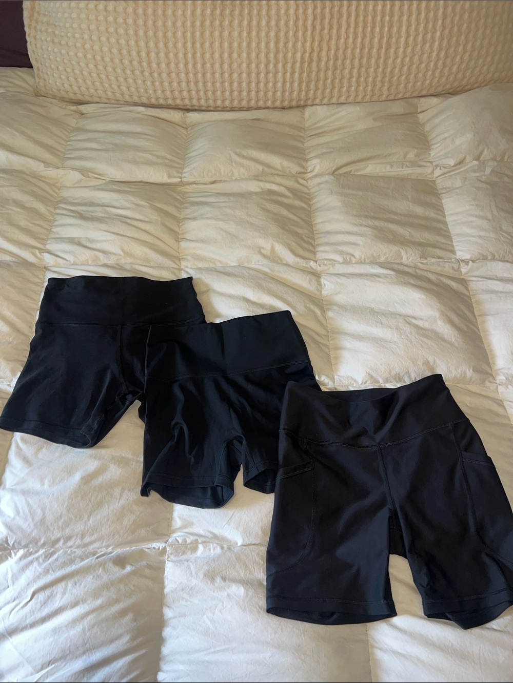 3 Black Athletic Shorts offline by aerie/ old navy